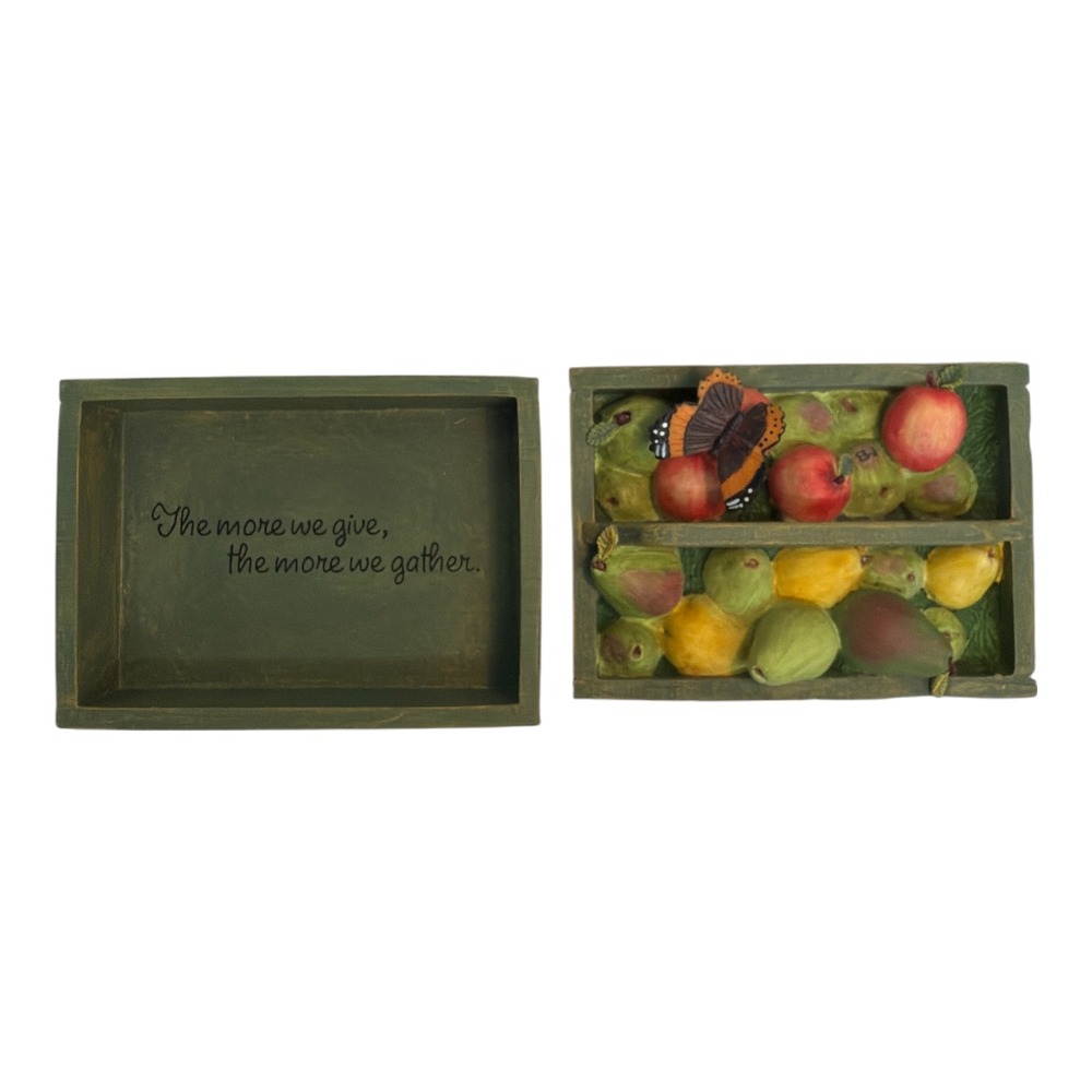 Hallmark Natures Sketchbook Marjolein Bastin harvest veggie crate trinket box
